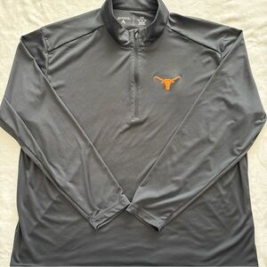 Texas Longhorns Antigua Quarter Zip 1/4 Zip Men’s Campus Pullover XXL Dark Gray